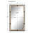 Haus Appeal Quincy 38x22in Rectangular Dual Frame Wall Mirror | Distressed Rustic Bronze & Antiqued Gold | Entryway & Bedroom Accent Mirror | Model W00607