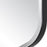 Haus Appeal Henley 36x32in Diamond Mirror | Black Frame with Radius Corners and Beveled Glass | Entryway & Bathroom Wall Mirror | Model W00610