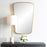 Haus Appeal Milano 34x22in Wall Mirror | Contemporary Gold Leaf Metal Frame with Soft Curves | Entryway & Bathroom Accent | Vertical Mount | Model W00614