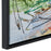 Haus Appeal Destination Framed Canvas | Black Solid Wood Gallery Frame | Living Room & Bedroom Wall Decor | 37.25 x 25.25 x 1.12 in, Abstract Blue & White Art | Model W03000