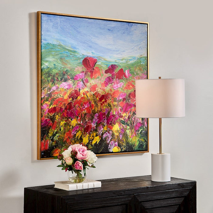 Haus Appeal Red Poppy Framed Canvas
