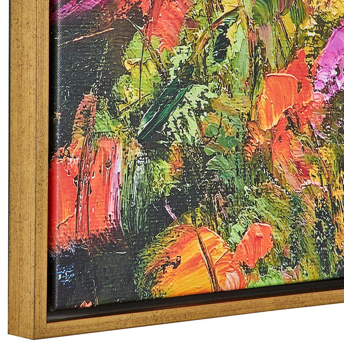 Haus Appeal Red Poppy Framed Canvas