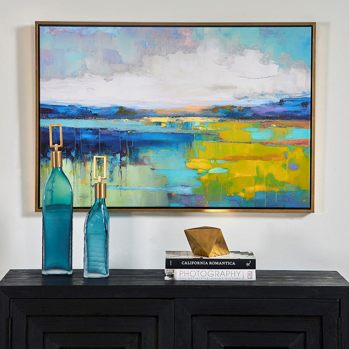 Haus Appeal Sunset Over Calm Water Framed Canvas