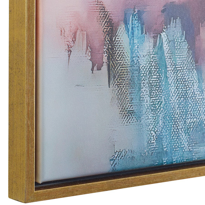 Haus Appeal Jardins Rose Framed Canvas