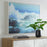 Haus Appeal Wave Framed Canvas | Ocean Art in White Gallery Frame | Living Room & Office Wall Decor | 41.25in Wide, Giclee Print | Model W03009