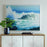 Haus Appeal Wave Framed Canvas | Ocean Art in White Gallery Frame | Living Room & Office Wall Decor | 41.25in Wide, Giclee Print | Model W03009