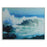 Haus Appeal Wave Framed Canvas | Ocean Art in White Gallery Frame | Living Room & Office Wall Decor | 41.25in Wide, Giclee Print | Model W03009