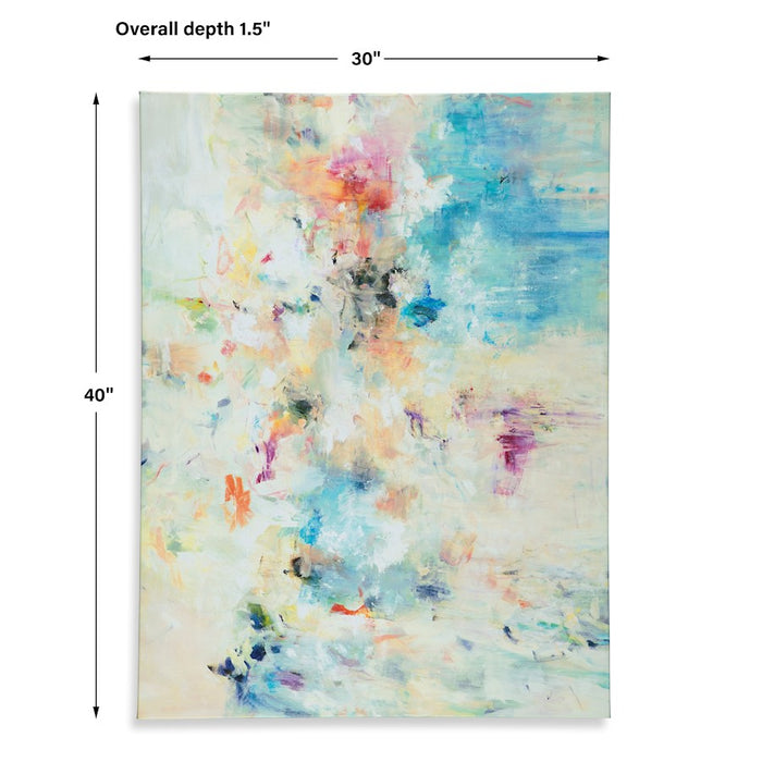 Haus Appeal Floral Dreams Frameless Giclee On Canvas