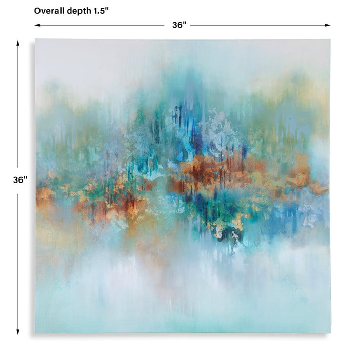 Haus Appeal Earth Tones Frameless Giclee On Canvas