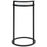 Haus Appeal Mouriette 14in Round Accent Table | Matte Black & Mirrored Top | Living Room & Reading Side Table | Iron/Glass/MDF, 25.98in High| Model W23001