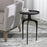 Haus Appeal Savian 15in Round Accent Table | Espresso Cast Aluminum | Living Room & Reading Nook Side Table | 15 x 15 x 22 in | Model W23002