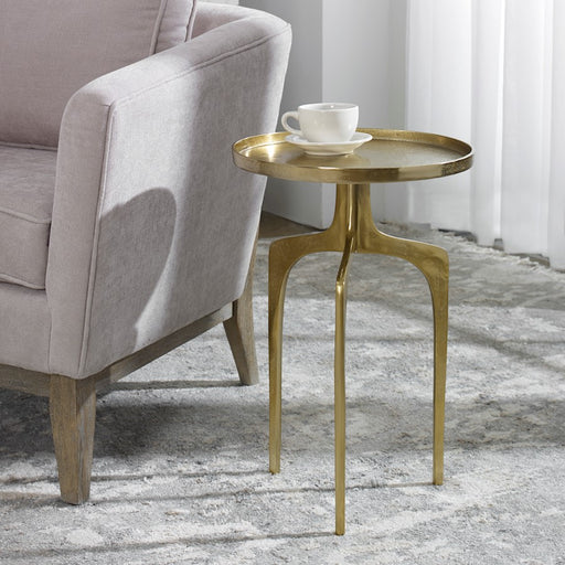 Haus Appeal Savian Accent Table, Soft Gold