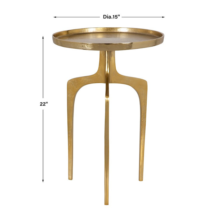 Haus Appeal Savian Accent Table, Soft Gold