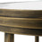 Haus Appeal Fraise Nest Tables (Set of 2) | Antique Brushed Gold Iron & Mirror Top | Living Room & Bedroom Accent Tables | 17 x 17 x 24 in | Model W23011