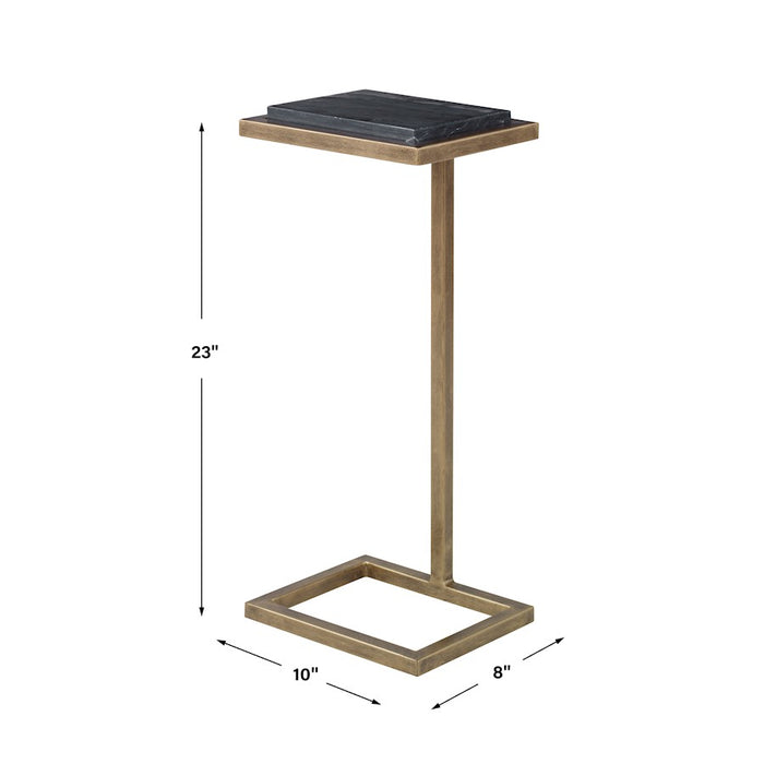 Haus Appeal Spoden Martini Table, Black