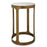 Haus Appeal Colby Accent Table | Antique Brushed Gold Iron & Glass | Living Room & Entryway Side Table | 15.25in Square, 24.75in Tall | Model W23017