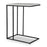 Haus Appeal Savian Accent Table | Industrial Black Metal & White Marble | Living Room & Reading Nook Side Table | 18in Wide x 23in Tall, 18 lbs | Model W23026