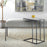 Haus Appeal Savian Accent Table | Industrial Black Metal & White Marble | Living Room & Reading Nook Side Table | 18in Wide x 23in Tall, 18 lbs | Model W23026