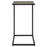 Haus Appeal Pinkerton 12in Square Accent Table | Antique Black & Gray Shagreen | Living Room & Reading Pull-Up Style Table | 12 x 12 x 24 in | Model W23028
