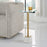 Haus Appeal Nickols Accent Table | Brass Plated Iron & Marble Base | Living Room & Entryway Side Table | 11 x 11 x 25 in, Tempered Glass Top | Model W23029
