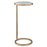 Haus Appeal Milla Accent Table | Contemporary Iron & Marble | Living Room & Entryway Side Table | 23.5in Tall, Aged Gold Frame, White Marble Top | Model W23033