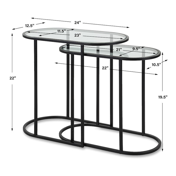Haus Appeal Apricot Lane Nesting Table (Set Of 2)