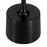 Haus Appeal Juno Accent Table | Modern Raw Dark Brown Oxidized Aluminum & Iron | Living Room & Entryway End Table | 13in Diameter | Model W23036