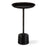 Haus Appeal Juno Accent Table | Modern Raw Dark Brown Oxidized Aluminum & Iron | Living Room & Entryway End Table | 13in Diameter | Model W23036