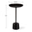 Haus Appeal Juno Accent Table | Modern Raw Dark Brown Oxidized Aluminum & Iron | Living Room & Entryway End Table | 13in Diameter | Model W23036