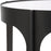 Haus Appeal Adorn Accent Table | Modern Matte Black Iron & Mirror | Living Room & Entryway Side Table | 16in Wide, 24in Tall | Model W23039