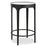 Haus Appeal Adorn Accent Table | Modern Matte Black Iron & Mirror | Living Room & Entryway Side Table | 16in Wide, 24in Tall | Model W23039