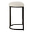 Haus Appeal Chicago 26.25in Counter Stool | Matte Black Iron & Light Cream Fabric | Kitchen Island & Vanity Seating | 14 x 18 x 26 in | Model W23040