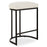 Haus Appeal Chicago 26.25in Counter Stool | Matte Black Iron & Light Cream Fabric | Kitchen Island & Vanity Seating | 14 x 18 x 26 in | Model W23040