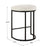 Haus Appeal Chicago 26.25in Counter Stool | Matte Black Iron & Light Cream Fabric | Kitchen Island & Vanity Seating | 14 x 18 x 26 in | Model W23040