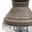 Haus Appeal Foundry 24.25 in Table Lamp | Textured Metallic Stone Gray Ceramic, Brushed Nickel & Crystal | Living Room & Bedroom Light | Model W26058-1
