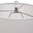 Haus Appeal Foundry 24.25 in Table Lamp | Textured Metallic Stone Gray Ceramic, Brushed Nickel & Crystal | Living Room & Bedroom Light | Model W26058-1
