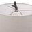Haus Appeal Mezzar 1-Light Table Lamp | Dark Gunmetal Cast Iron & Gold Accents | Light Beige Shade | Living Room & Bedside Reading Light | Model W26059-1