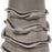 Haus Appeal Lucia 24in Table Lamp | Dove Gray Ceramic with Wavy Lines & Light Gray Linen | Living Room & Bedroom Accent Light | Model W26073-1