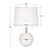Haus Appeal Tameka 1 Light Table Lamp