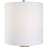 Haus Appeal Ross 1 Light Table Lamp | Organic Ceramic & Linen Shade | Living Room & Bedroom Light | 150W Incandescent, On-Off Switch | Model W26112-1