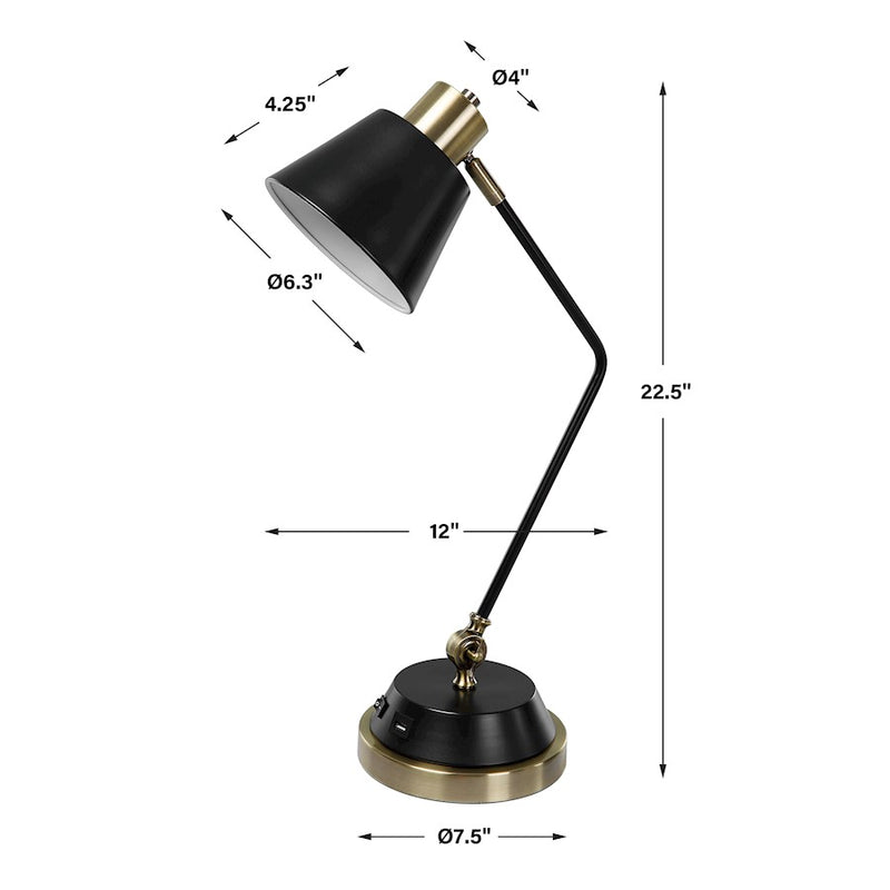 Haus Appeal Gregory 1 Light Desk Lamp