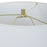 Haus Appeal Gousse 14in Diameter Table Lamp | Gold Ceramic & White Linen | Living Room & Bedroom Accent | 150W Max Bulb, 110V | Model W26135-1