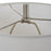 Haus Appeal Gravis 1-Light 23in Table Lamp | Matte Black, Chalk White Ceramic & Brushed Nickel | Bedroom & Living Room Light | Drum Shade | Model W26138-1