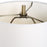 Haus Appeal Bennett 32in Buffet Lamp | Antique Brass & Crystal with White Linen Shade | Living Room & Desk Accent Light | 150W, Dimmable | Model W26143-1