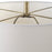 Haus Appeal Sheffield Hexagon Table Lamp | Cream Marble & Antique Brass | Off-White Linen Shade | Living Room & Bedroom Accent Light | Model W26144-1