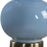 Haus Appeal Mason 26in Table Lamp | Powder Blue Ceramic & Antique Brass | White Linen Shade | Living Room & Bedside Light | 150W Max, 1 Bulb | Model W26155-1