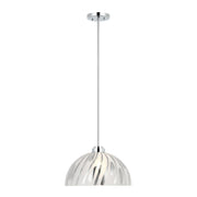 Varaluz Chroman Empire 1Lt 16"W Dome Pendant, Chrome