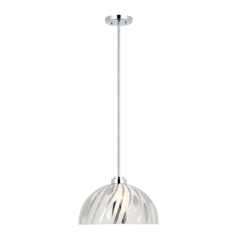 Varaluz Chroman Empire 1Lt 16"W Dome Pendant, Chrome