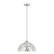 Varaluz Chroman Empire 1Lt 16"W Dome Pendant, Chrome