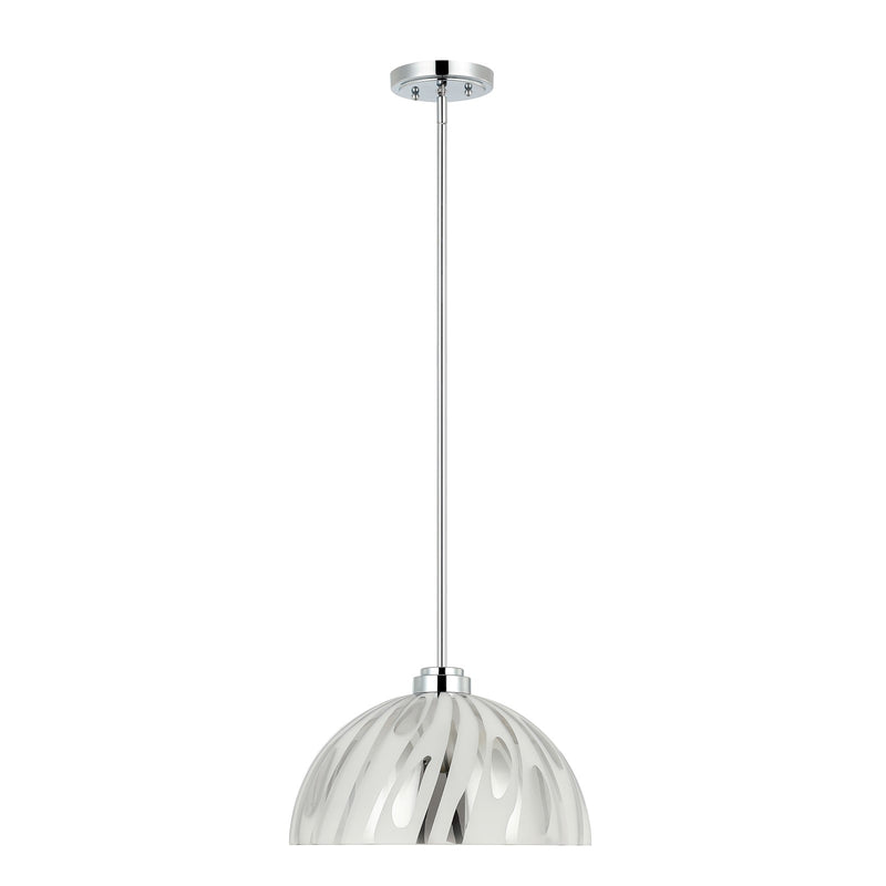 Varaluz Chroman Empire 1Lt 16"W Dome Pendant, Chrome